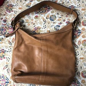 Coach leather hobo bag